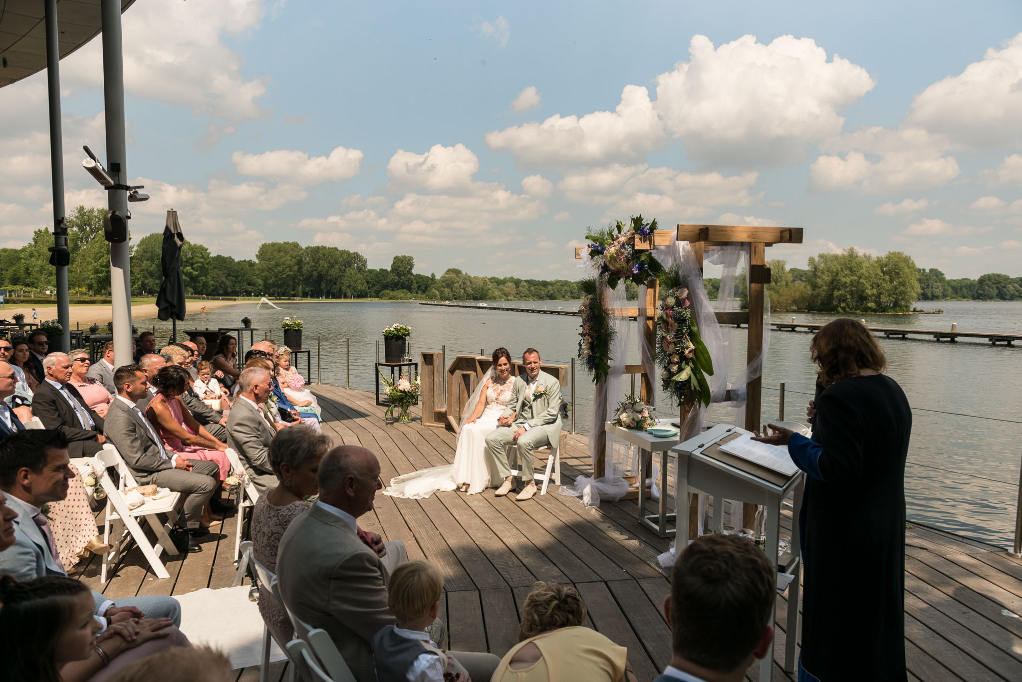 Ceremonie bruiloft the boathouse kralingen Rotterdam