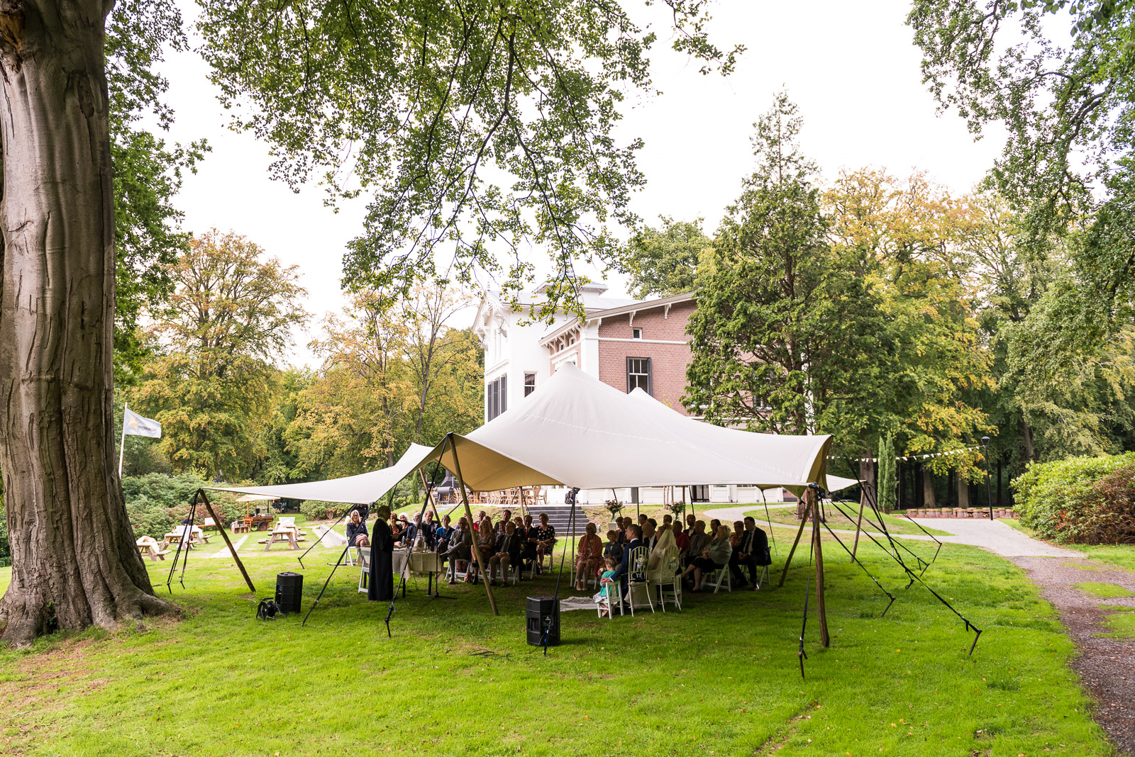 Doorn Jachthuis Beukenrode Tent Ceremonie
