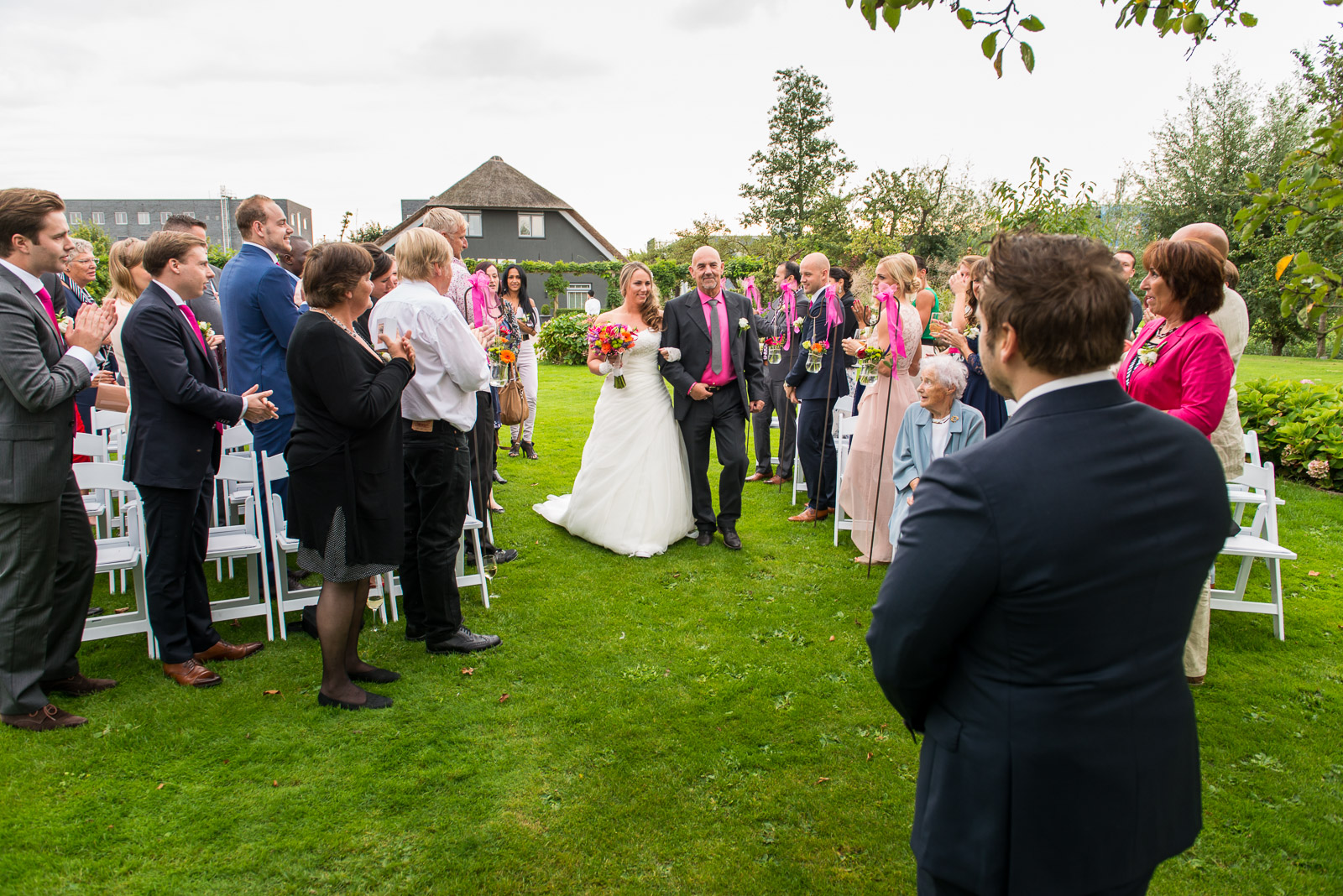 Green Village Trouwceremonie Aankomst Bruid Trouwlocatie