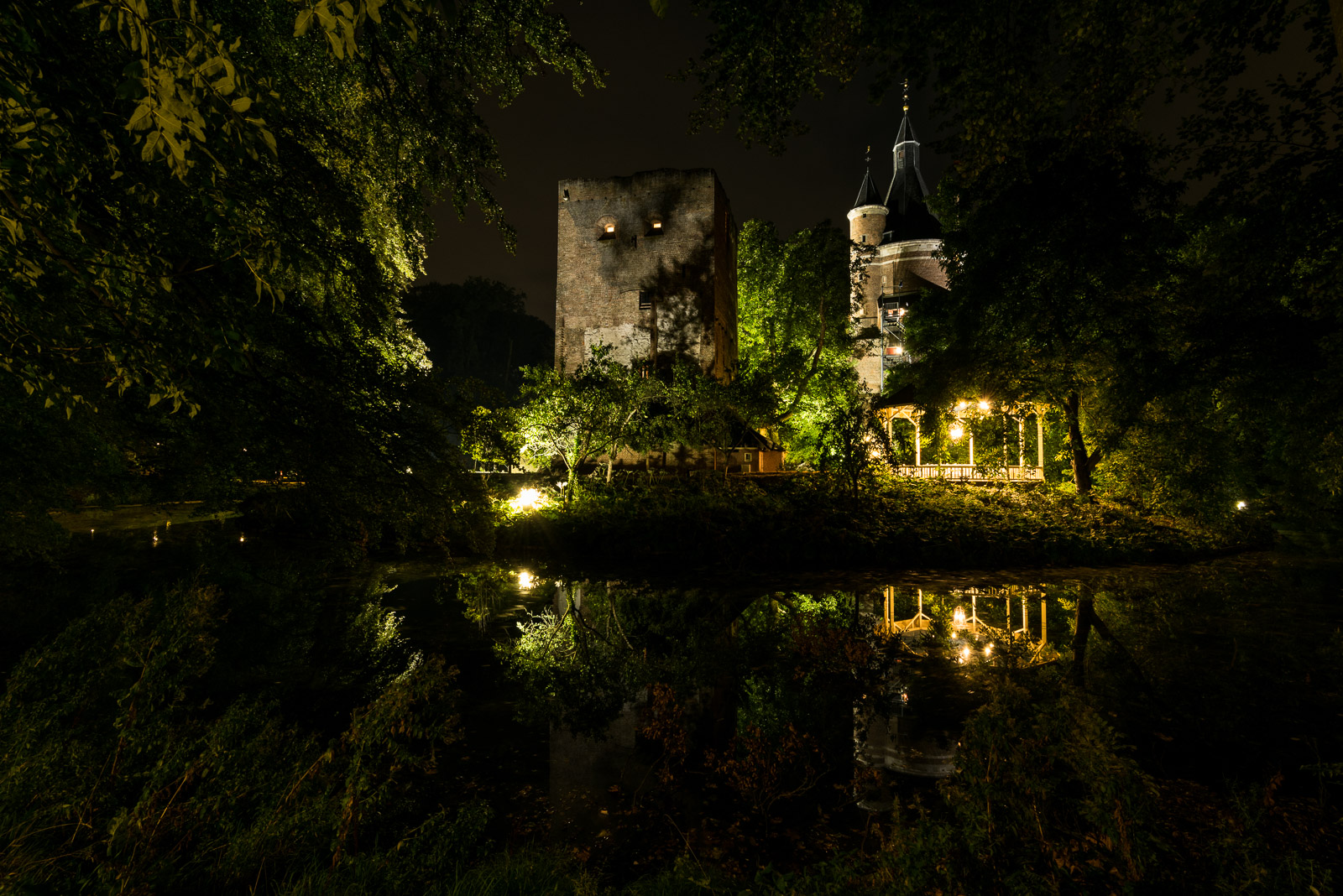 Kasteel Duurstede Avond Wijk Bij Duurstede