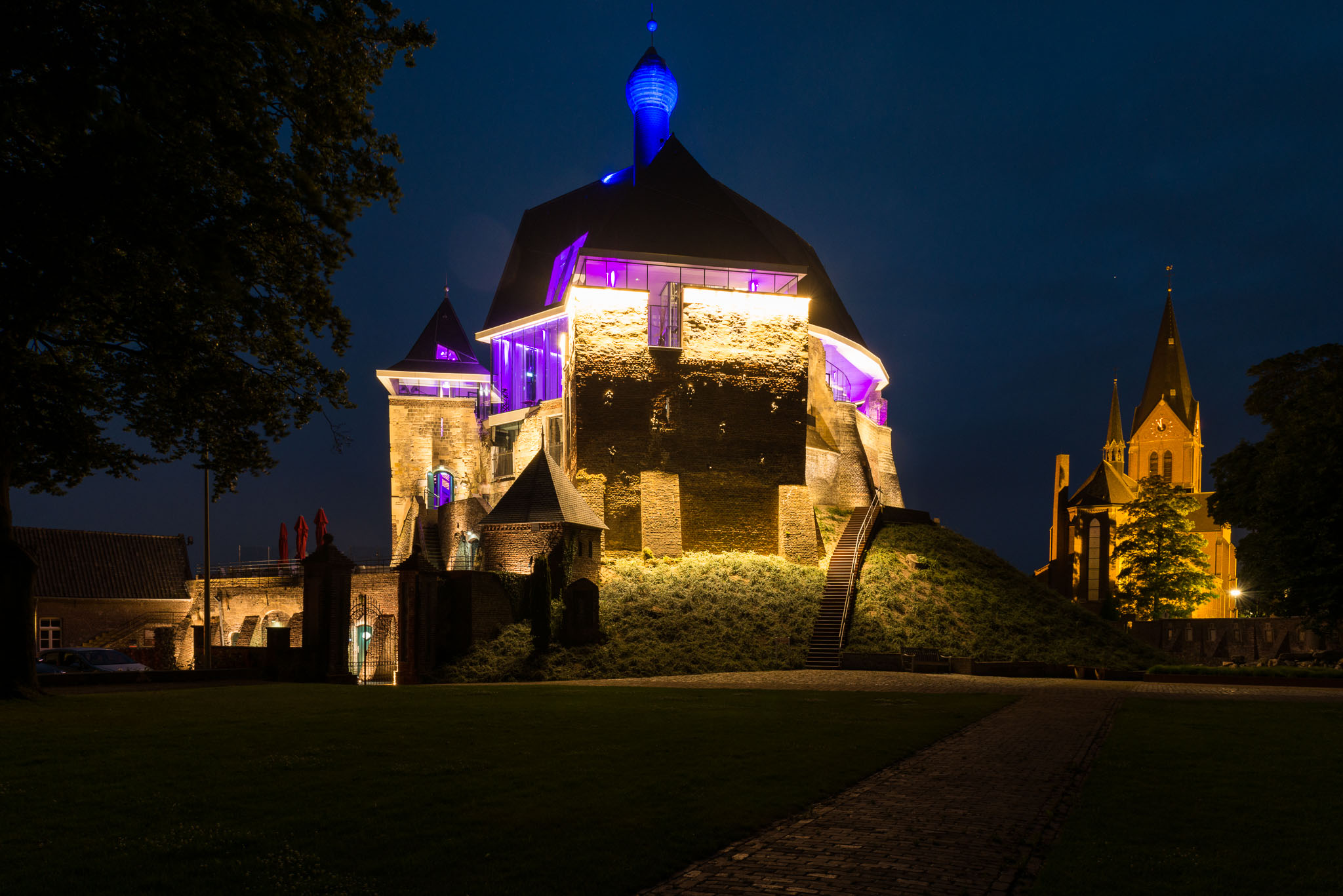 Kasteel de Keverberg Avond Bruiloft Verlicht